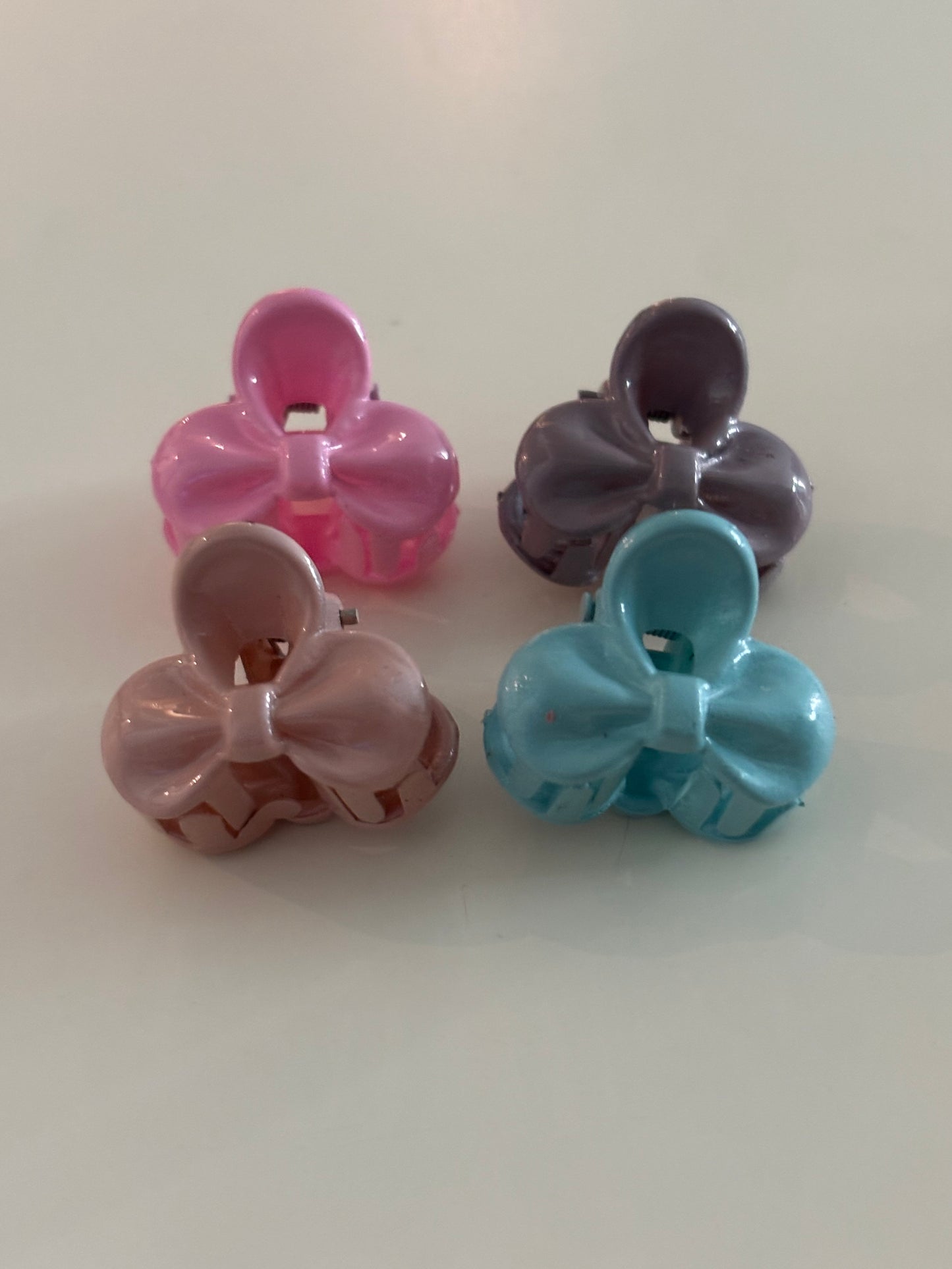 Mini 1" Durable Mini 4 Hair Claw Clips (4 Colors)